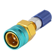 Adapterconnector 1/4SAE vrouwelijk naar 1/2ACME mannelijk voor R134A auto-airconditioning