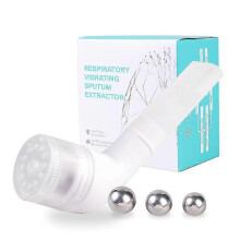 (White) Lung Exerciser & Mucus Removal Device Breathing Aid Expands Airway Relief Mucus Adsorption For Help Cleaning Lung Mucus