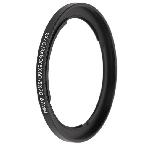 Protective 67mm UV Filter Filter Ring Lens Cap Sets for Canon SX40 Series Camera 2