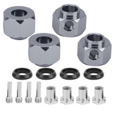 Aluminium Alloy 9mm Hex Wheel Hub Widen Connector for TRAXXAS TRX4 TRX6 1/10 RC Cartitanium color