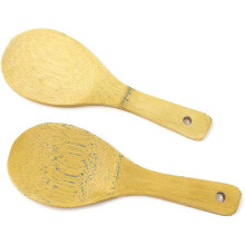 2 Stück Bambus-Reislöffel/Küchenhelfer (20 cm)