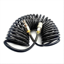 Adaptador neum??tico de 1/4 NPT, acoplamiento r??pido, manguera de aire con bobina de inflado