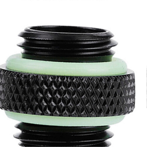 2Pcs Water Cooling Dual External Thread Hose Adapter Compression Fitting 2