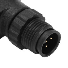 NMEA 2000 T-connector, 3 poorten, 5 pinnen, M12-schroefdraad, IP67 waterdicht, voor Garmin-netwerken.