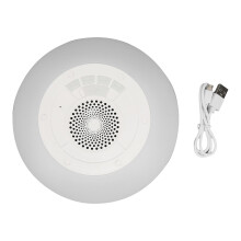 Portable Pool Speaker Built in Mic Stereo IPX7 Waterproof Floating Bluetooth Hot Tub Speaker with RGB Colorful Lights