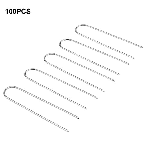100er-Set robuste, langlebige, scharfe, U-förmige Garten-Erdanker 1
