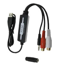 USB-Analog-Digital-Audio-Konverter-Recorder unterstützt MP3-, WMA-, WAV- und OGG-Formate.