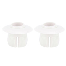 2 stuks zwembadstraalmondstukken met een diameter van 25 mm, insteekbare PVC-oogvormige aansluiting voor een buis van 40 mm.