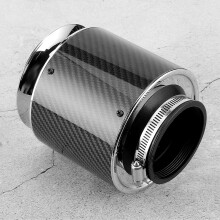76 mm / 3 Zoll Universal-Luftfilter mit Carbonfaser-Textur für Autos, Ersatzteil M