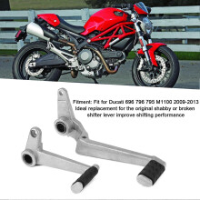 2 piezas de pedales de cambio de marchas y palanca de freno compatibles con Ducati 696 796 795 M1100 2009-2013