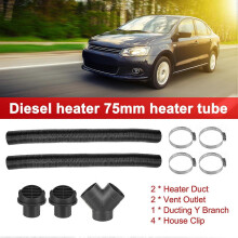 Compatibel met Webasto dieselkachel 75 mm verwarmingsbuis Y-vertakking warmeluchtuitlaat ventilatieset
