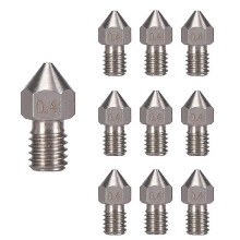 1.75mm Nozzle For Makerbot Anet A8 Creality Cr-10 Cr-10s 0.4mm 10pcs