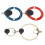 Donut Short and Medium Wave Antenna AM MW/SW Antenna Mini Loop Multi-Function Antenna 4-Piece Set fo 1