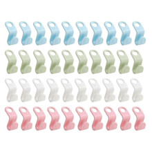 40 Pcs Clothes Hanger Connector Hooks Closet Hangers Organizer Space-saving Clip
