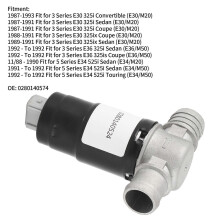 V??lvula de control de aire de ralent?? en forma de T 0280140574, repuesto compatible con Serie 3 E30 E36 y Serie 5 E34.