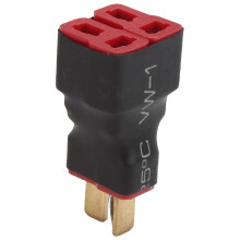 T-stekker parallelle adapterconnector 1 mannelijk naar 2 vrouwelijk voor RC LiPo-batterijbesturingsonderdelen