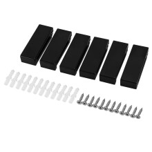 Perchero individual plegable de aleaci??n de aluminio de 6 piezas, adecuado para ba?o, cocina y sala de estar B