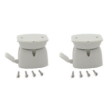 (1 Pair)Door Retainer Catch Compatible with Coachman Elddis Caravan Motorhome White Plastic, Caravan Door Retainer Replacement Kit for Coachman 2006 E
