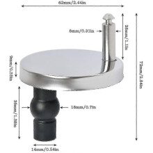 4 piezas de bisagras universales para asiento de inodoro