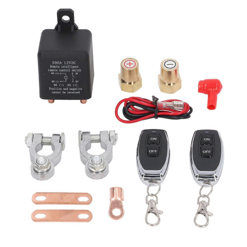 Car Battery Disconnect Switch Power Cut Off Kill Switch with Remote Control for Automotive 1