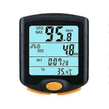 Wasserdichter, kabelloser LCD-Fahrradcomputer mit Geschwindigkeits- und Kilometerzähler