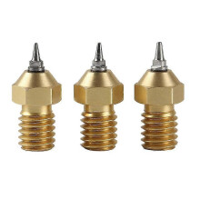 3d Printer Parts 0.2/0.3/0.5mm Airbrush Nozzle Adapter Set Airbrush Nozzle Adapter For V6 Hotend 1.75mm Filament (3 Adapters And 3 Nozzles)