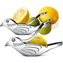 2er-Pack Zitronenpresse „Bird“, manuelle Zitronenpresse aus Edelstahl, Handentsafter für Orangen, Zitronen und Limetten