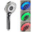 Led Light Lcd Display Third Gear Water Flow Self Illumination Temperature Control Shower Head 1