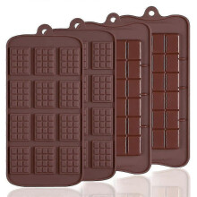 4er-Pack Schokoladenform, 12-fach antihaftbeschichtete Silikon-Pralinenform