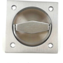 304 Stainless Steel Square Recessed Cup Ring Flush Pull Handle Invisible Door Handle Electric Box Handles