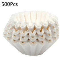 500pcs 20cm Large Maker Filters Natural Unbleached Eco-friendly Degradable Paper Basket For 8-12 Making Mimenor