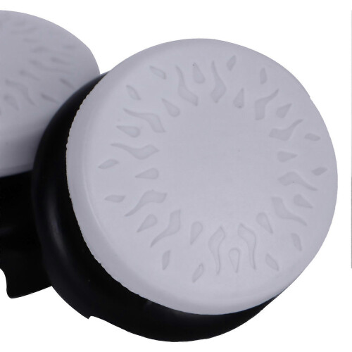 2Pcs Thumbstick Soft Silicone Cover Grip Stick Joystick Controller Gamepad Key Cap for PS5White 2