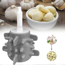 Garlic Peeler, Silicone Garlic Roller For Garlic Peeling, Odorless Peeling, Garlic Skin Remover Tool, Electric Garlic Peeling Chopper Machines (grey 1