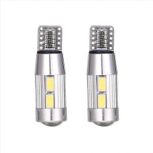 2PCS W5W T10 12V 6000K 5630 10 SMD Car LED Bulb Canbus License Plate Wedge Side Turn Singal Light Su