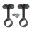 2pcs Holder For Curtain Rod, Ceiling Bracket, Black 1