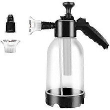 Snow Foam Pump Sprayer, 2L Hand Pressure Snow Foam Sprayer, Heavy Duty Car Foam Sprayer with 2 Nozzles, Snow Foam Gun for Car Cleaning Gardening