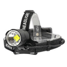 Wiederaufladbare Stirnlampe mit 10000 Lumen, Zoomfunktion, wasserdicht, hellste Stirnlampe