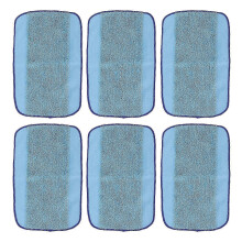 6 Stück Staubsauger-Wischmopptücher, waschbar, wiederverwendbar, aus feinen Fasern, Ersatz-Wischmopppads für 380t, 320, 4200, 5200C