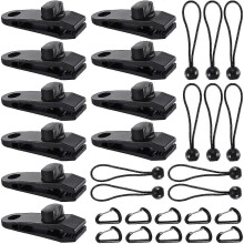Tent Tarpaulin Clip, 20 Pieces Awning Clamp, Tarpaulin Clips, Tent Clip, Crocodile Mouth Clip, Tent Clamp Set, Tarpaulin Clips, Large Tarpaulin Clips