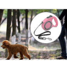 Automatische, einziehbare Haustierleine, Länge: 3 m (rosa)