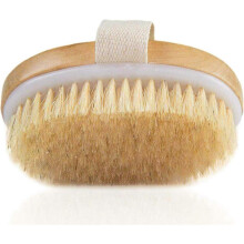 Lymphatic Drainage Dry Brush - Dry Brushing Body Brush - Natural Bristle Skin