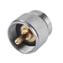 High-Quality Aluminum Alloy 3cm Gas Refill Adapter for Butane Canisters - Outdoor Camping BBQ Essential