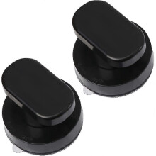 Suction Cup Handle Reusable Suction Cup Door Handle For Glass Door Drawer Cabinet Refrigerator Door Balcony Door (pack Of 2, Black)