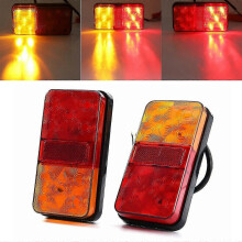 2x LED Waterproof Tail Lights Kit RV Camper Trailer Truck Rear Turn Signal 12V