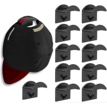 10er-Pack Hutaufhänger, Wand-Organizer für Baseballkappen, Weiß