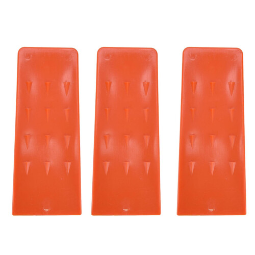 3pcs 8in Felling Wedges Spiked Plastic Safe Logging Tools for Chainsaws Tree Cutting 2