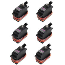 6 Pack Mg996r Metal Digital Gear Servo Motor With Horn Arm Compatible With Ardu