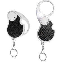 2 Stück 5-fache Taschenlupe mit Licht, Mini-Leuchtlupe zum Zusammenklappen
