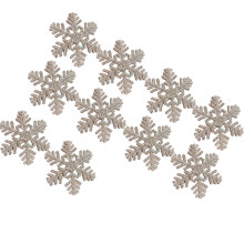 10PCS Shining Snowflake HairClip Festival-rhinestone snowflake