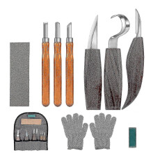 10pcs Wood Carving Tools, Wood Carving Kit With 3 Wood Chisels, 3 Wood Carving Knife, Carving Knife Set, Professional Wood Carving Tools Yo